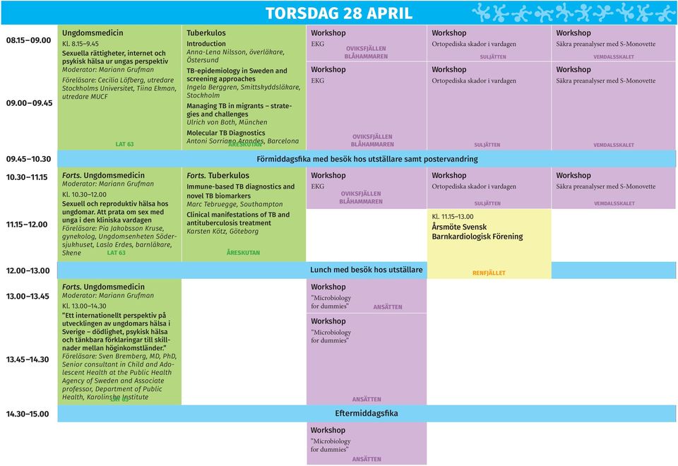 Introduction Anna-Lena Nilsson, överläkare, TB-epidemiology in Sweden and screening approaches Ingela Berggren, Smittskyddsläkare, Stockholm Managing TB in migrants strategies and challenges Ulrich