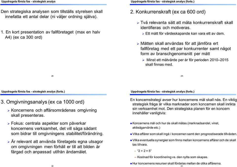 &Konkurrenskraft&(ex&ca&600&ord) " Två&relevanta&sätt&att&mäta&konkurrenskraft&skall& identifieras& och&motiveras. " Ett&mått&för&värdeskapande&kan&vara&ett&av&dem.