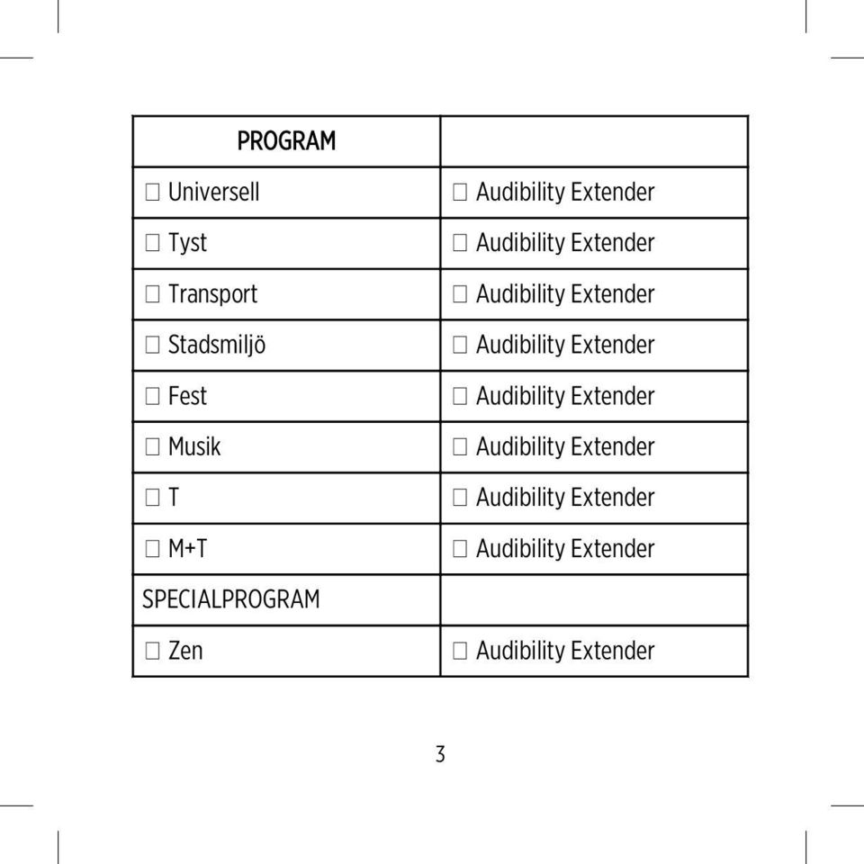 Audibility Extender Audibility Extender Audibility Extender