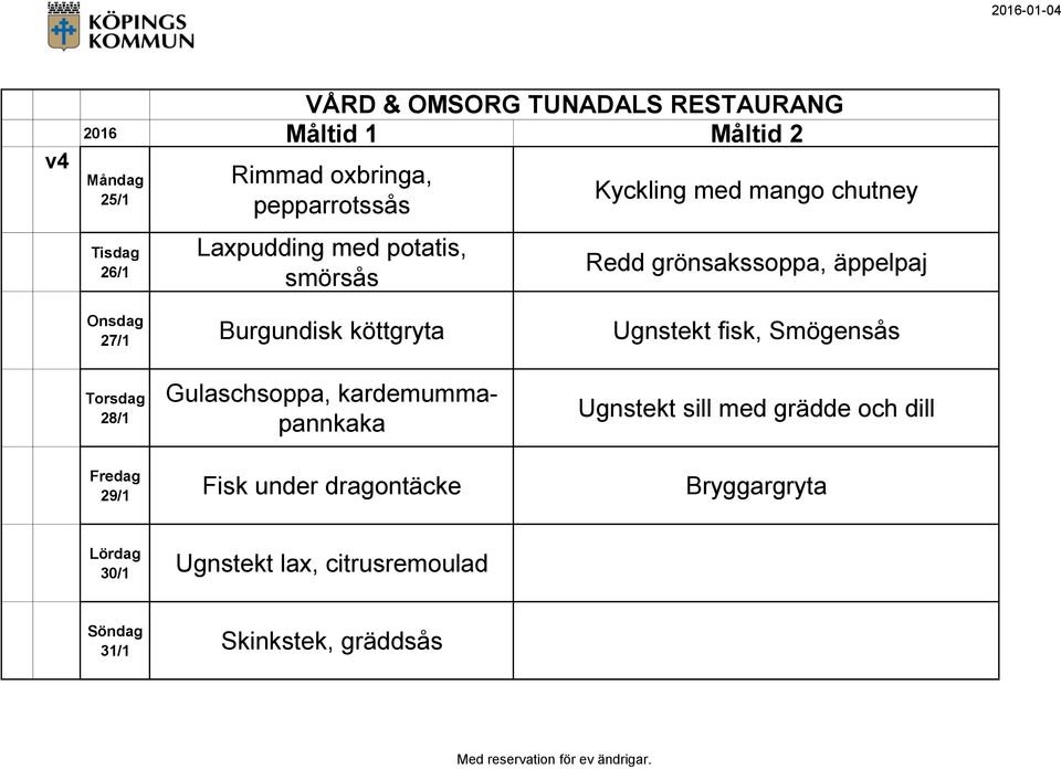 fisk, Smögensås 28/1 Gulaschsoppa, kardemummapannkaka Ugnstekt sill med grädde och dill