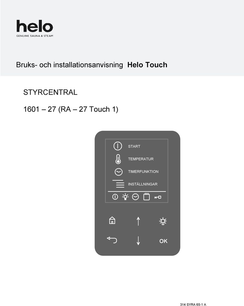 27 Touch 1) START TEMPERATUR