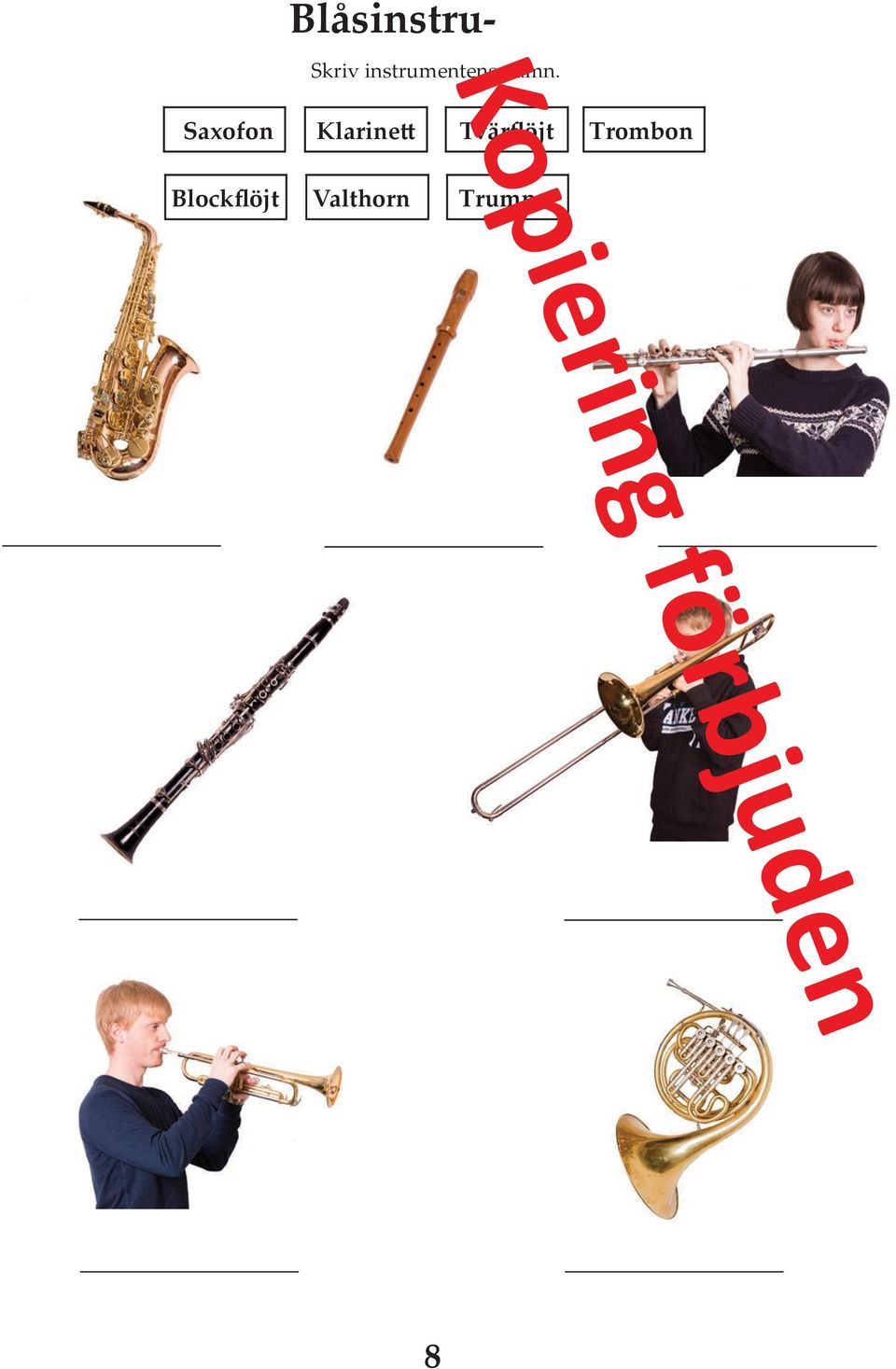 Saxofon Klarinett