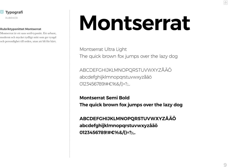 Montserrat Montserrat Ultra Light The quick brown fox jumps over the lazy dog ABCDEFGHIJKLMNOPQRSTUVWXYZÅÄÖ