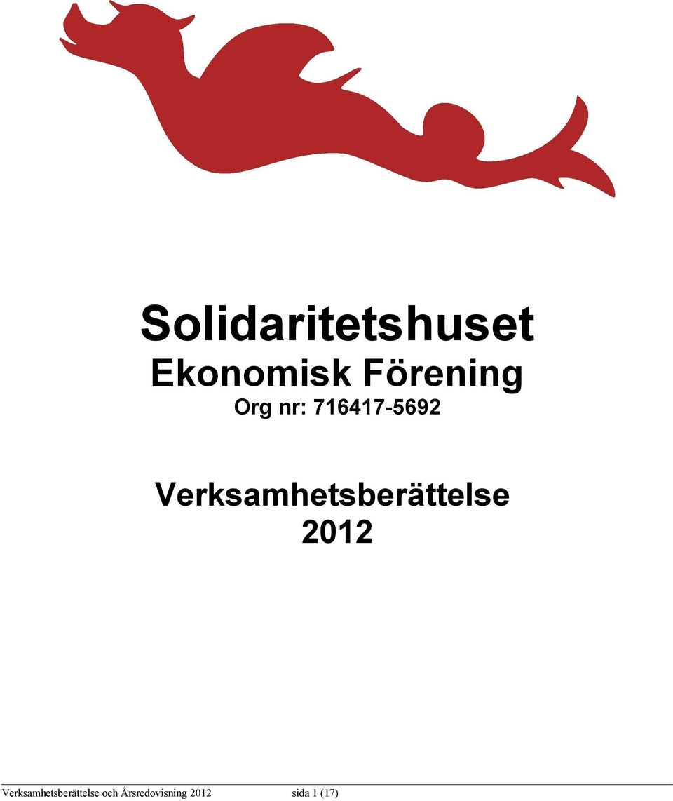 Verksamhetsberättelse 2012