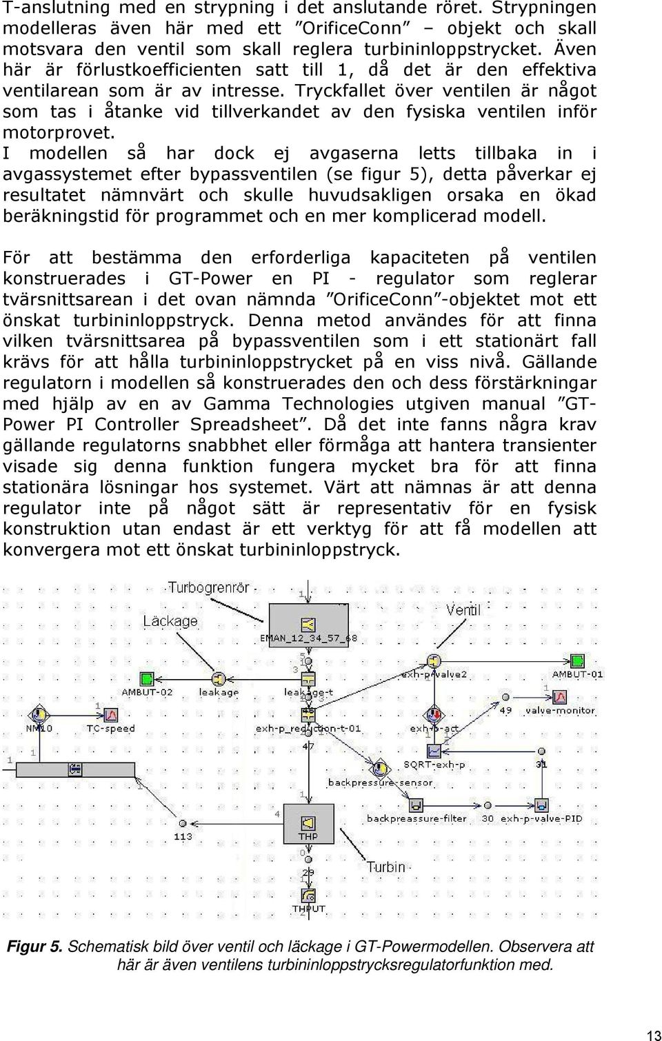 Tryckfallet över ventilen är något som tas i åtanke vid tillverkandet av den fysiska ventilen inför motorprovet.