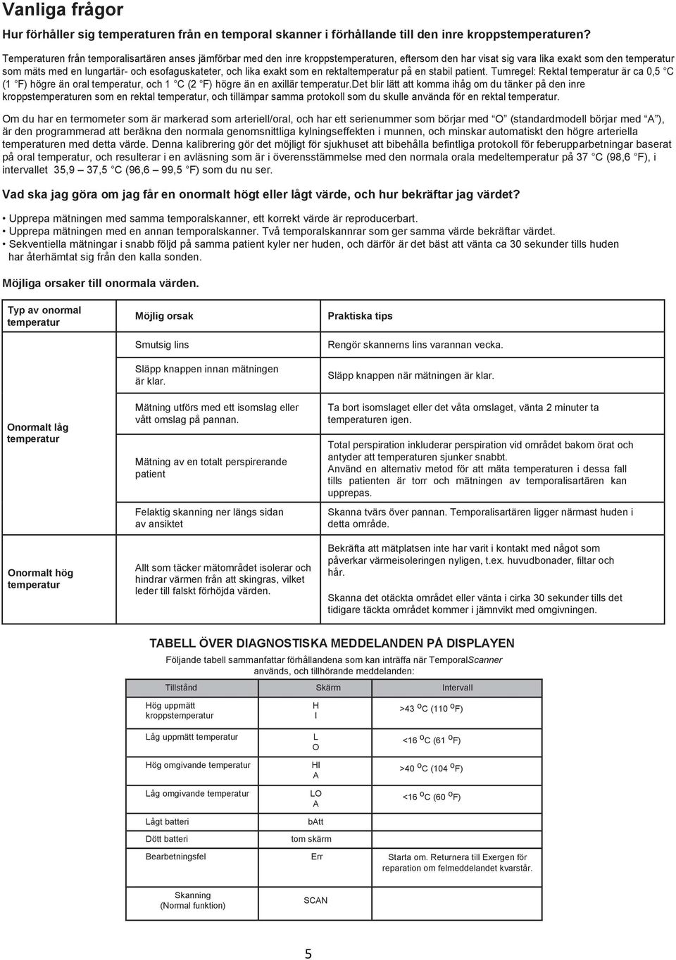 lika exakt som en rektaltemperatur på en stabil patient. Tumregel: Rektal temperatur är ca 0,5 C (1 F) högre än oral temperatur, och 1 C (2 F) högre än en axillär temperatur.