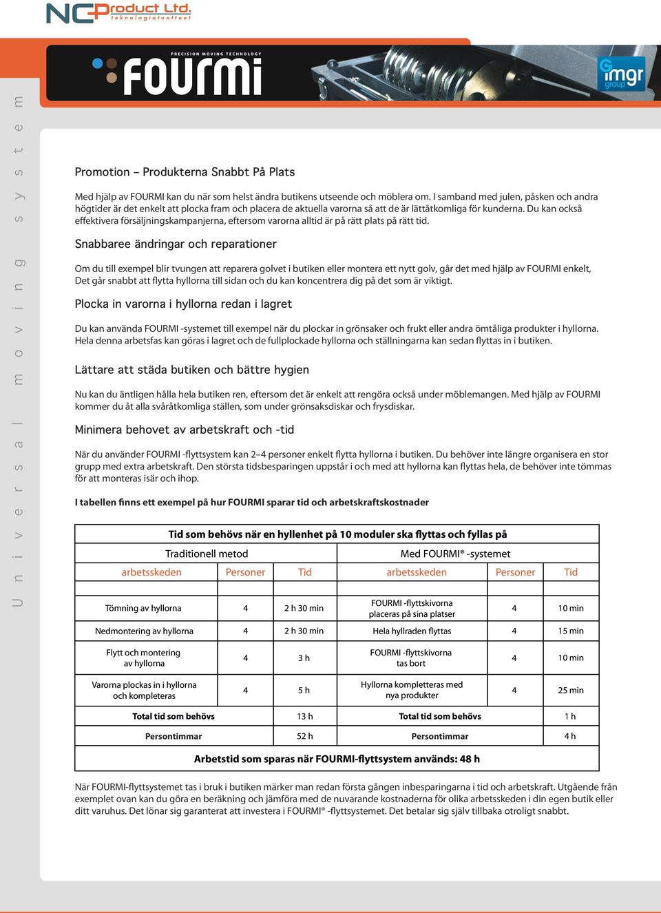 Du kan också effektivera försäljningskampanjerna, eftersom varorna alltid är på rätt plats på rätt tid.