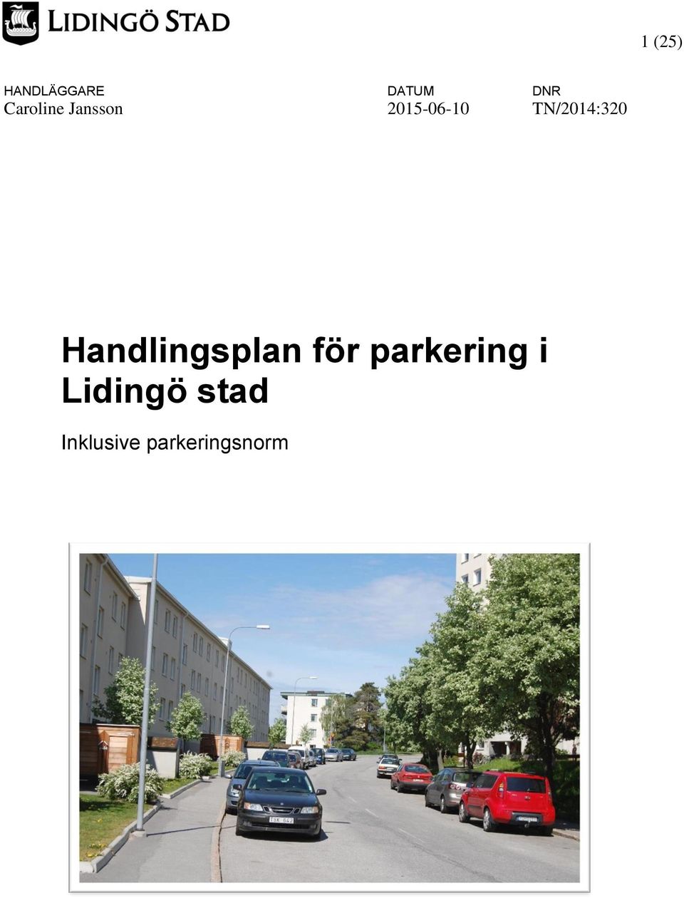 TN/2014:320 Handlingsplan för