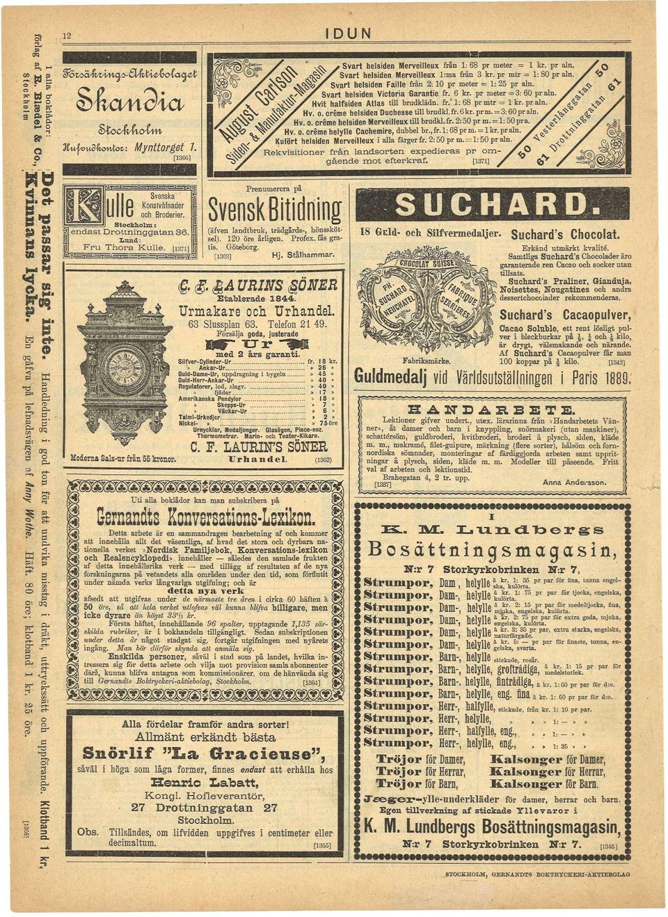 [1866] 8P " Q o Se k ö e- v v l f s d e A l s D u d k l ä d f 1 : 6 8 m ^^y^ - E K - m H «J ^ / h v. 0. cème helylle Ccheme, dubbel b., f. l : 6 8 p m. = l k. p Kulö helsde Mevelleux ll fäge f.