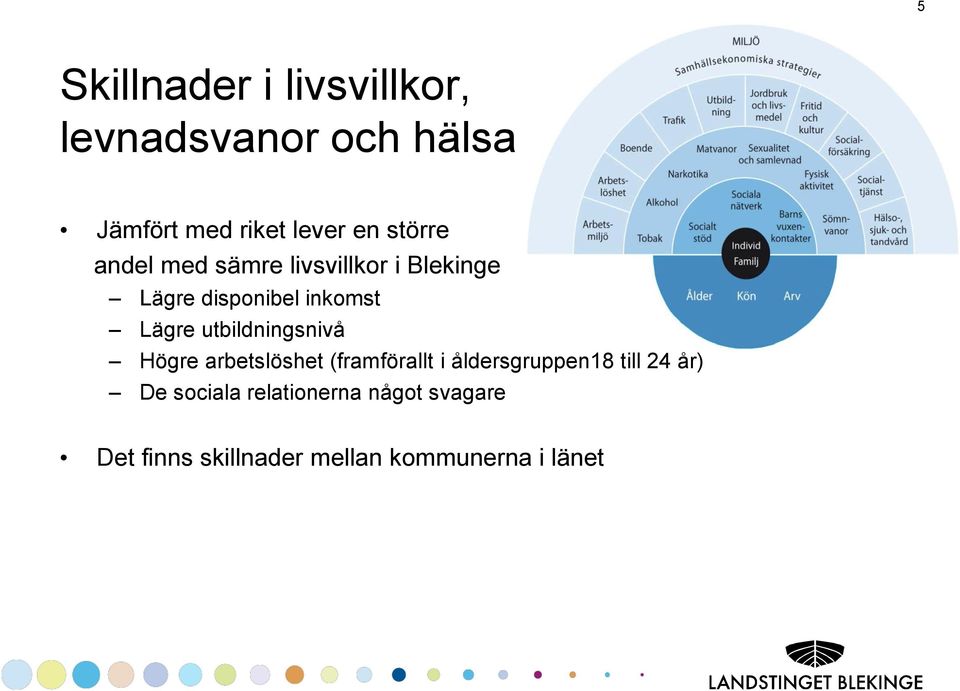 utbildningsnivå Högre arbetslöshet (framförallt i åldersgruppen18 till 24 år)