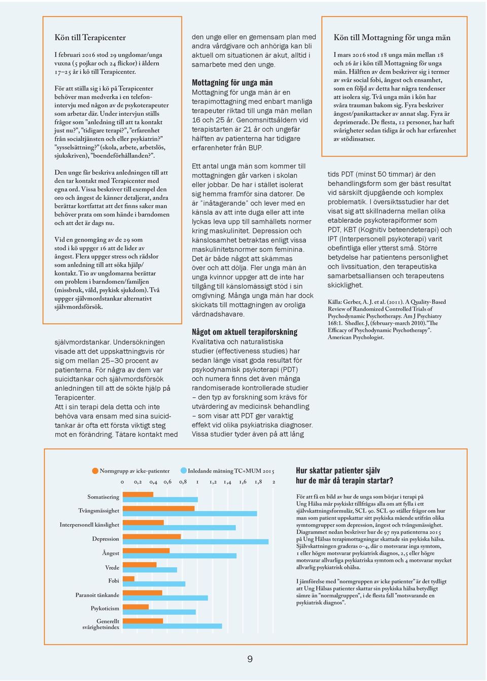 Under intervjun ställs frågor som anledning till att ta kontakt just nu?, tidigare terapi?, erfarenhet från socialtjänsten och eller psykiatrin? sysselsättning?