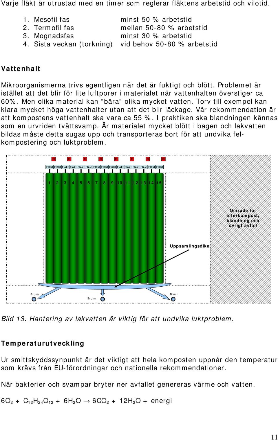 Problemet är istället att det blir för lite luftporer i materialet när vattenhalten överstiger ca 60%. Men olika material kan bära olika mycket vatten.