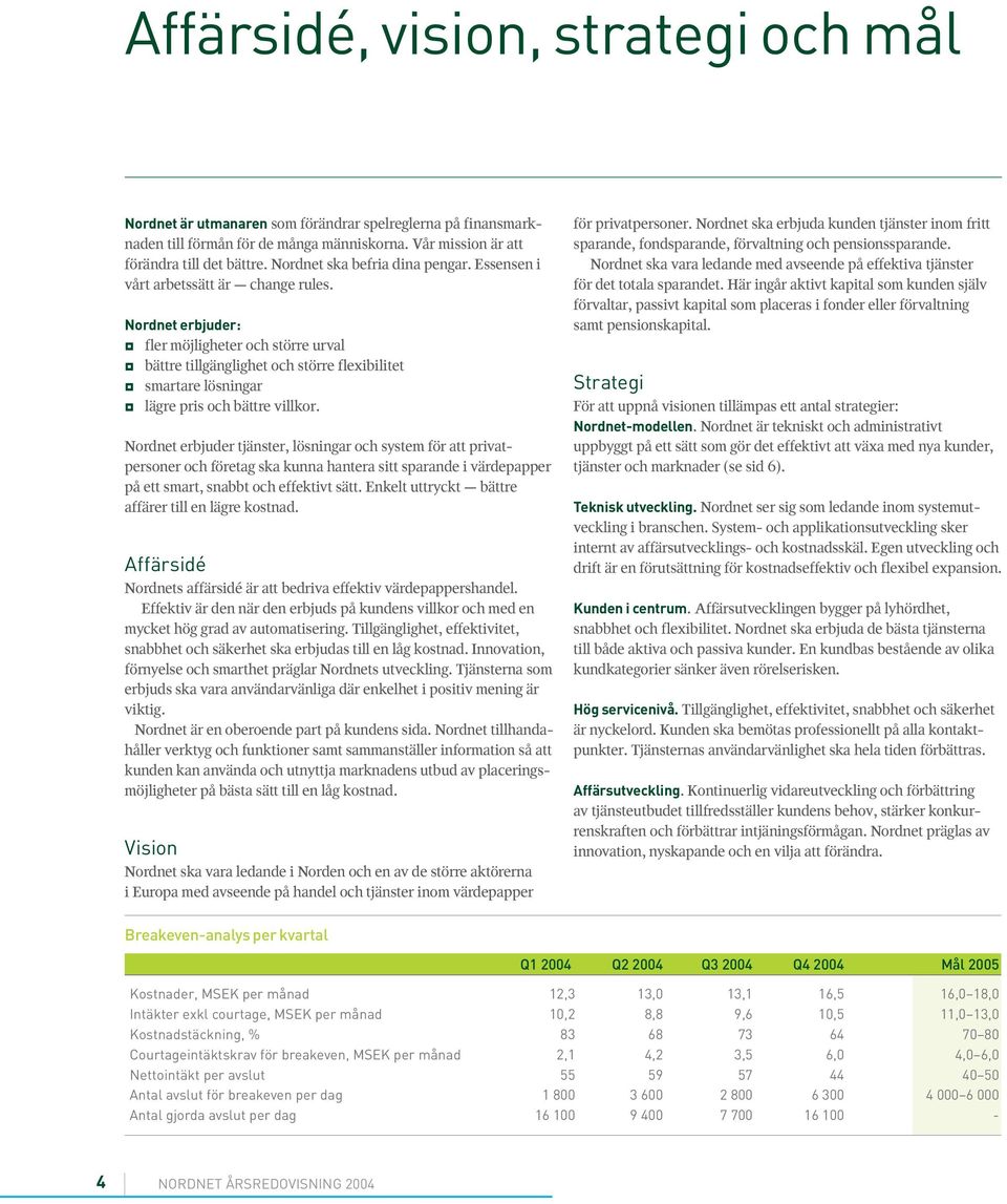 Nordnet erbjuder: fler möjligheter och större urval bättre tillgänglighet och större flexibilitet smartare lösningar lägre pris och bättre villkor.