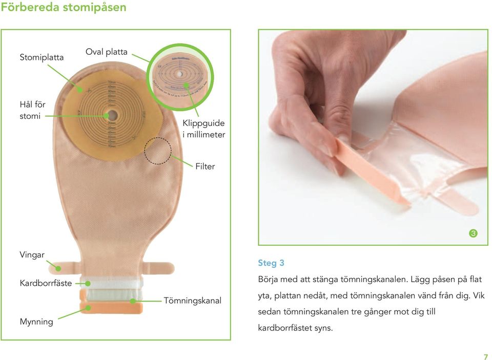 att stänga tömningskanalen.