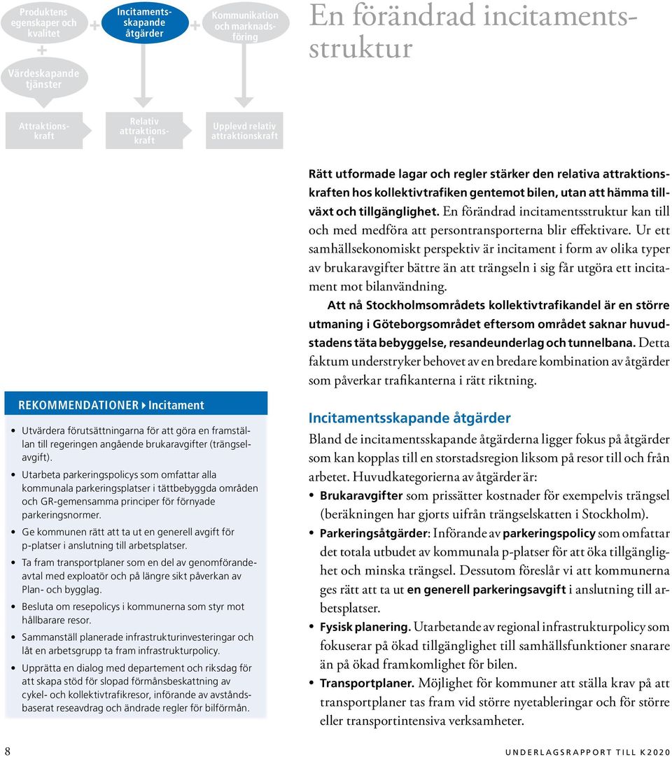 En förändrad incitamentsstruktur kan till och med medföra att persontransporterna blir effektivare.