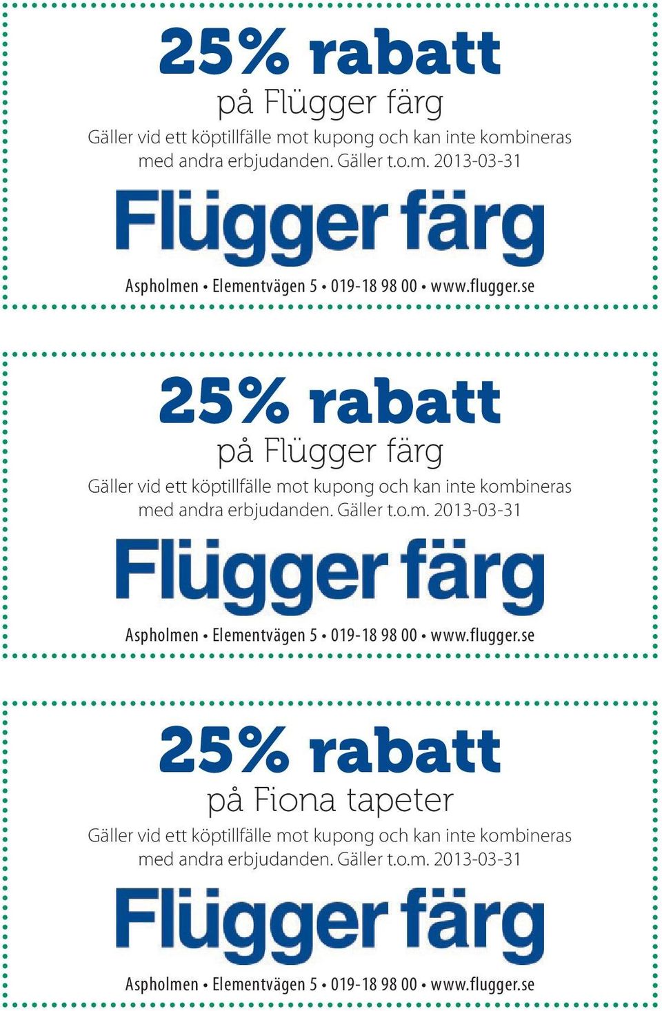 se  se 25% rabatt på Fiona tapeter Aspholmen Elementvägen 5