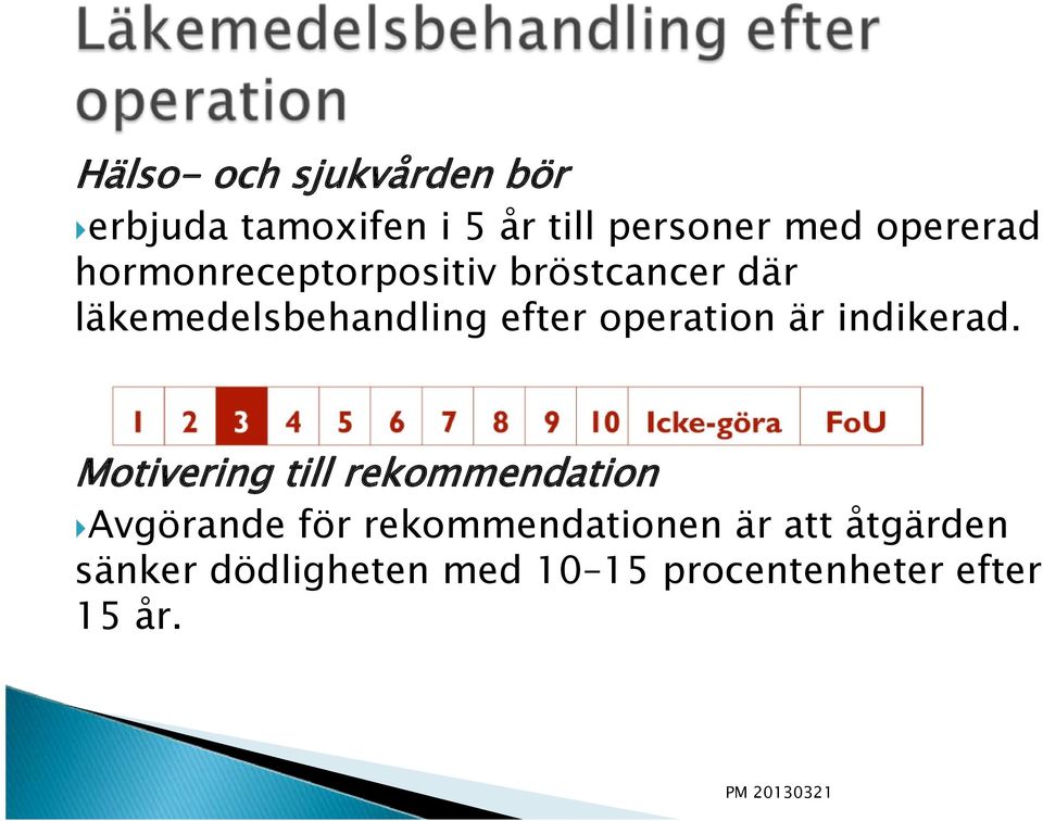 operation är indikerad.