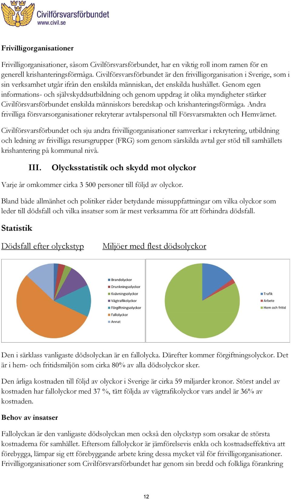 Genom egen informations- och självskyddsutbildning och genom uppdrag åt olika myndigheter stärker Civilförsvarsförbundet enskilda människors beredskap och krishanteringsförmåga.