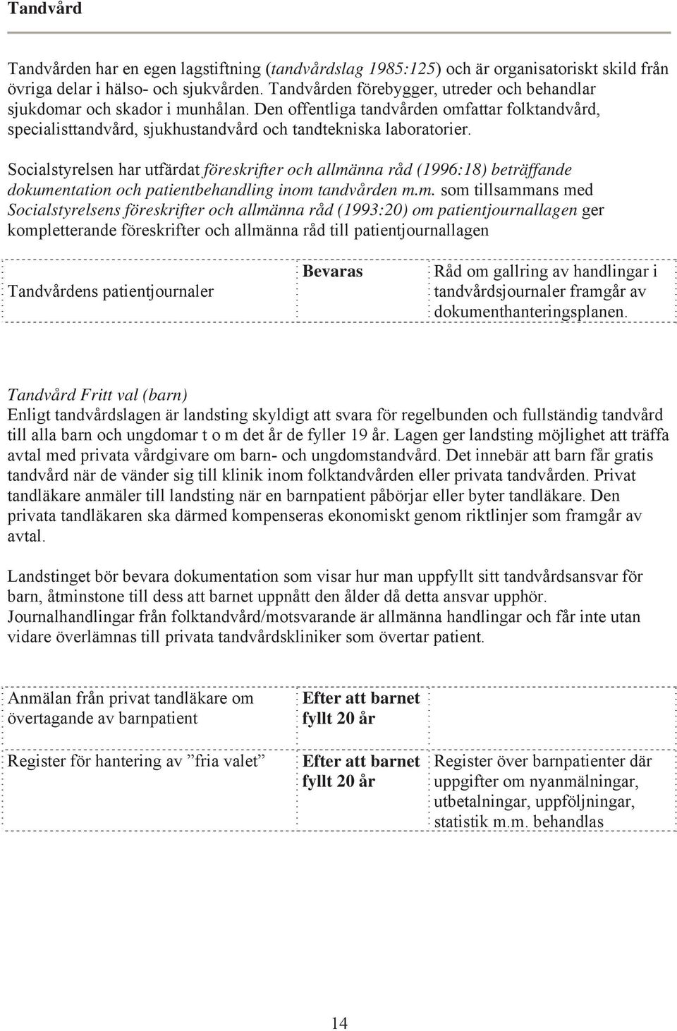 Socialstyrelsen har utfärdat föreskrifter och allmä