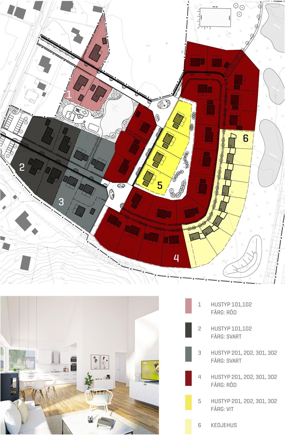 FÄRG: SVART 4 HUSTYP 201, 202, 301, 302 FÄRG: