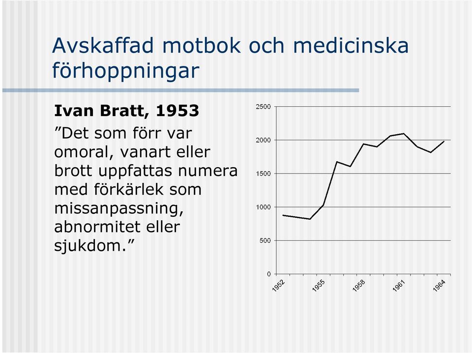 vanart eller brott uppfattas numera med