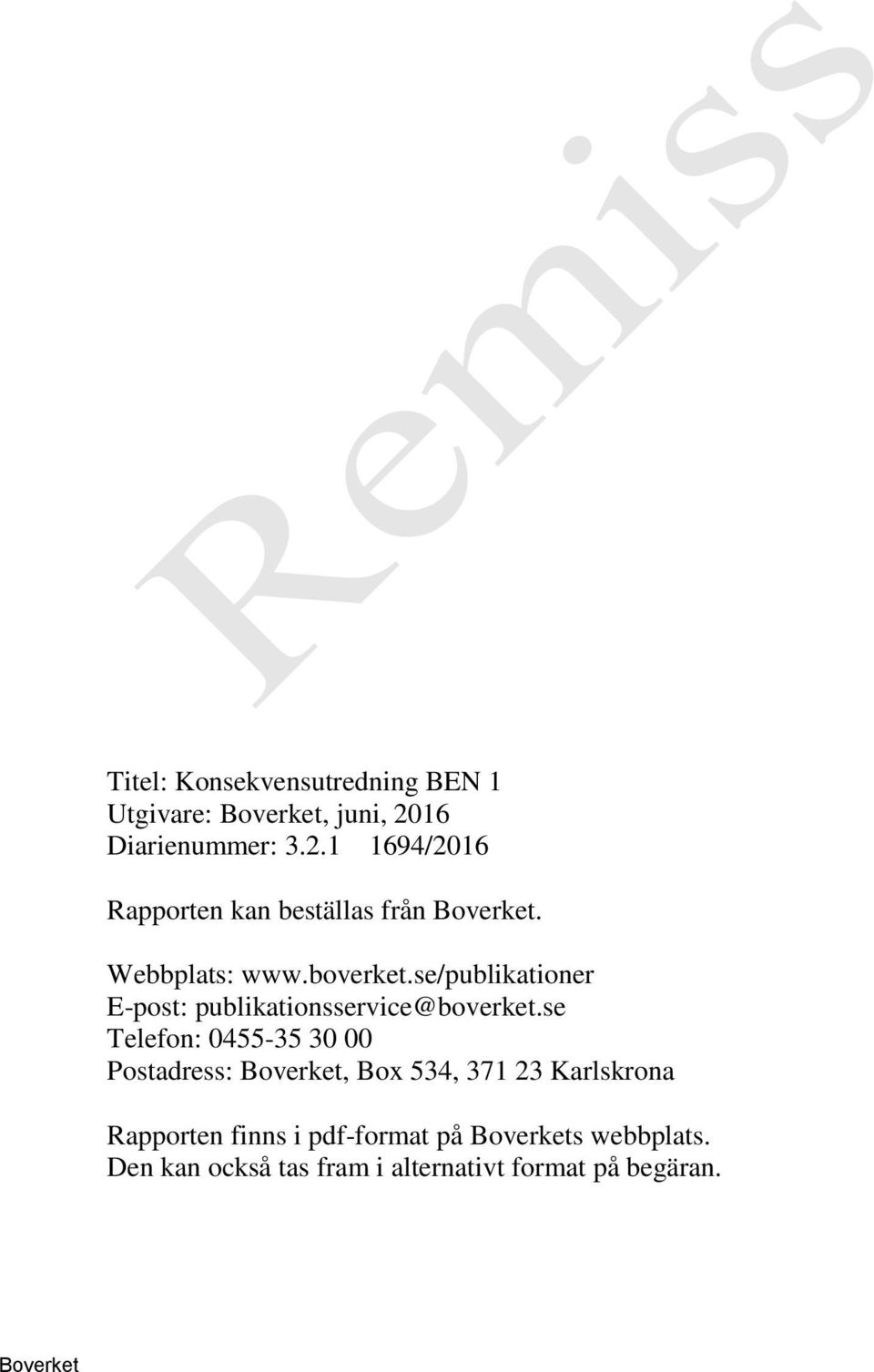 se/publikationer E-post: publikationsservice@boverket.