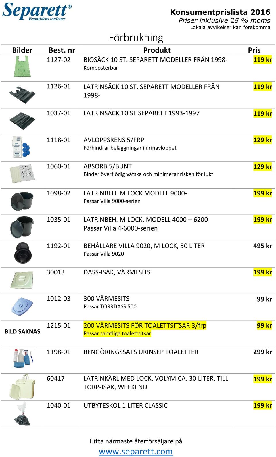 risken för lukt 1098-02 LATRINBEH. M LOCK 