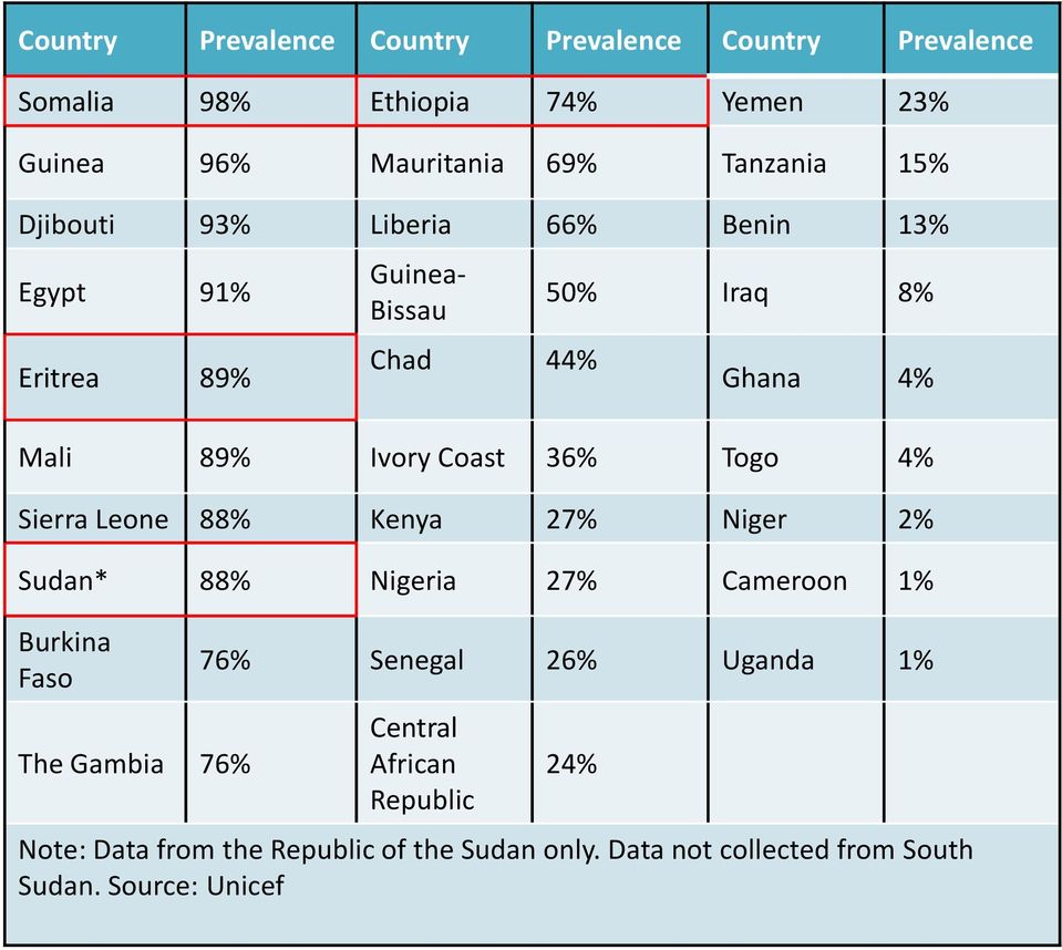 36% Togo 4% Sierra Leone 88% Kenya 27% Niger 2% Sudan* 88% Nigeria 27% Cameroon 1% Burkina Faso The Gambia 76% 76% Senegal 26%