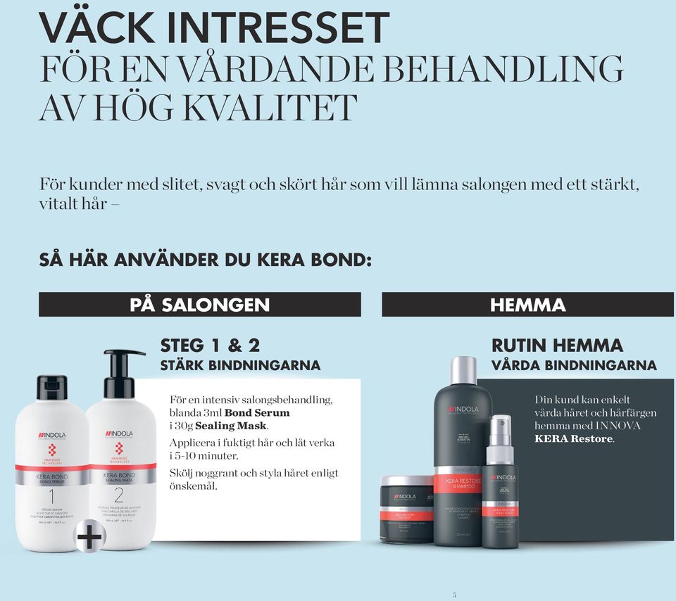 BINDNINGARNA För en intensiv salongsbehandling, blanda 3ml Bond Serum i 30g Sealing Mask.