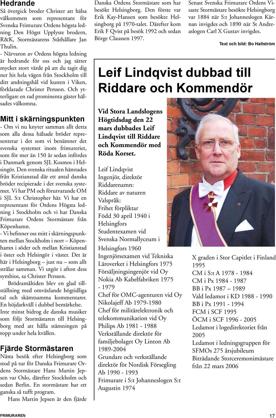 Tidskrift för Svenska Frimurare Orden Nr 2/06 - PDF Gratis nedladdning