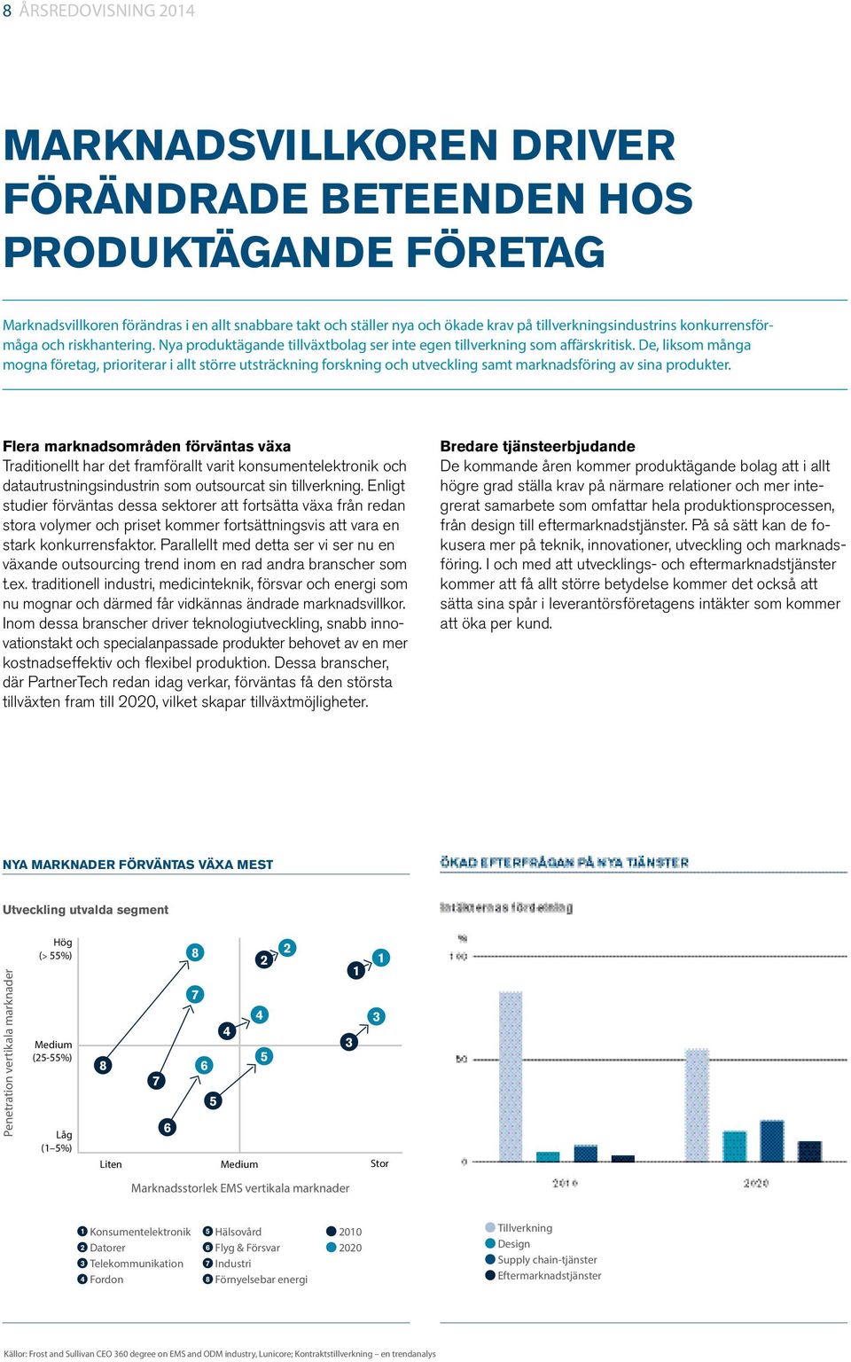 De, liksom många mogna företag, prioriterar i allt större utsträckning forskning och utveckling samt marknadsföring av sina produkter.