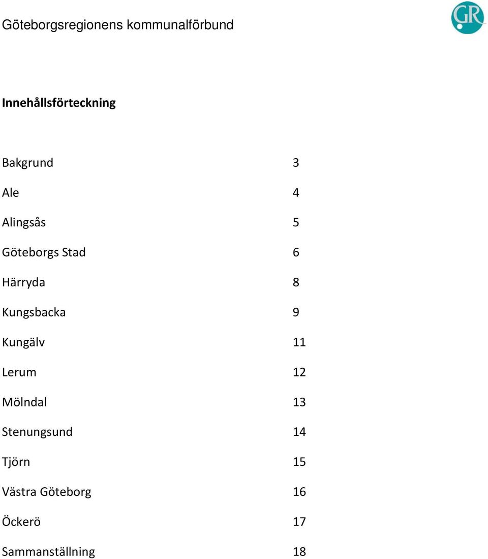 Kungälv 11 Lerum 12 Mölndal 13 Stenungsund 14