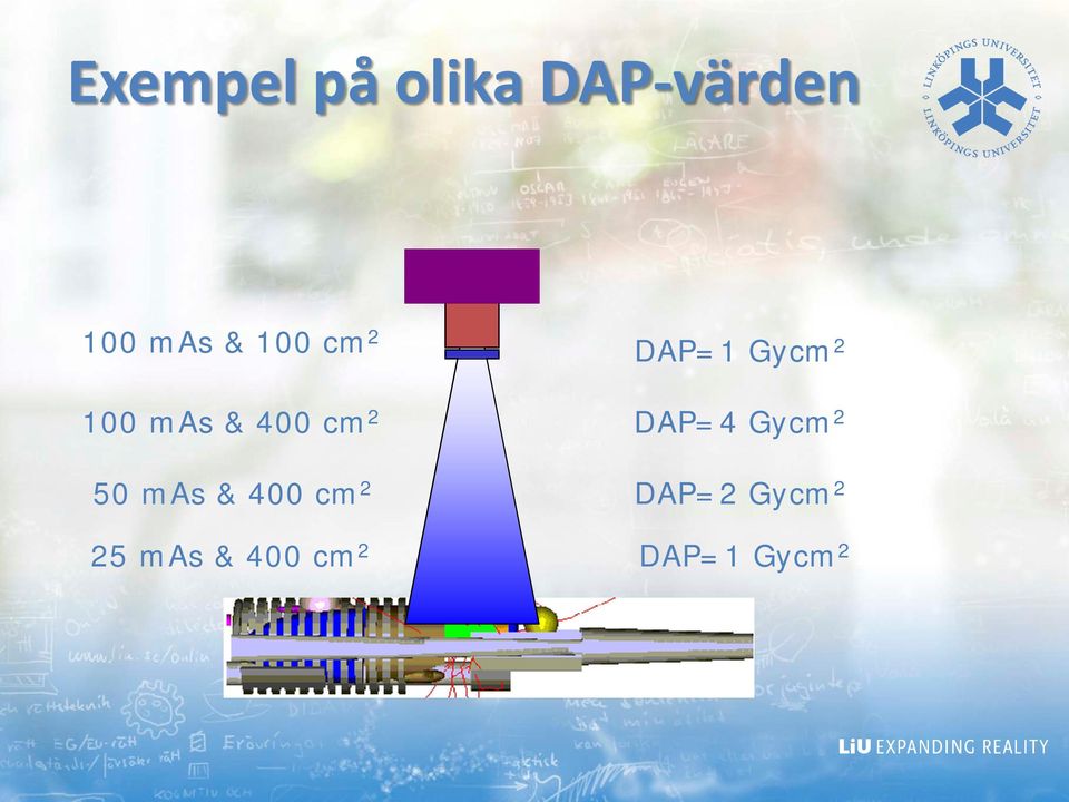 400 cm 2 25 mas & 400 cm 2 DAP=1 Gycm