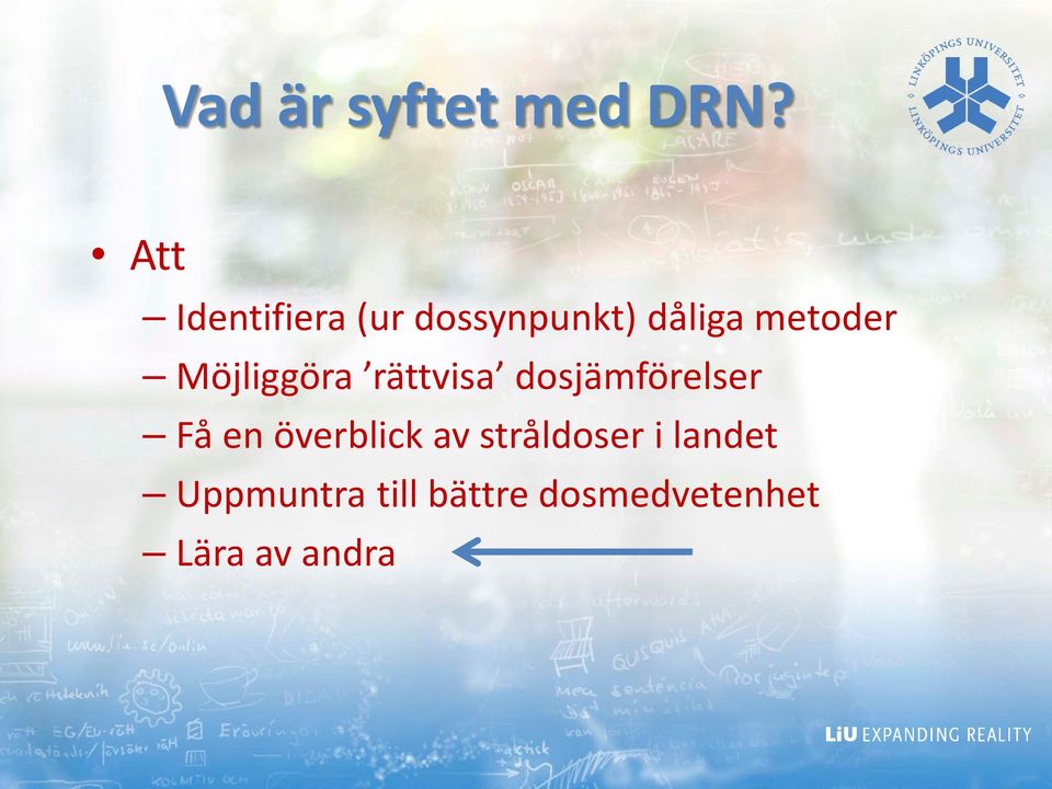 Möjliggöra rättvisa dosjämförelser Få en