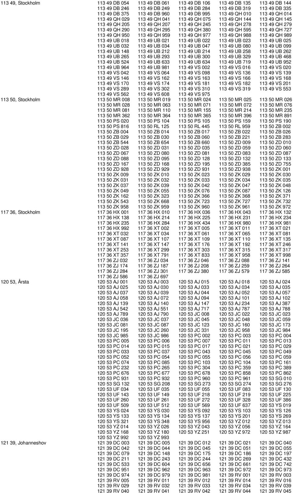 49 QH 380 113 49 QH 595 113 49 QH 727 113 49 QH 950 113 49 QH 959 113 49 QH 977 113 49 QH 988 113 49 QH 989 113 49 UB 018 113 49 UB 021 113 49 UB 022 113 49 UB 023 113 49 UB 025 113 49 UB 032 113 49