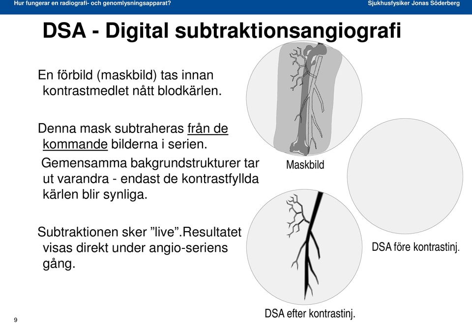 Gemensamma bakgrundstrukturer tar ut varandra - endast de kontrastfyllda kärlen blir synliga.