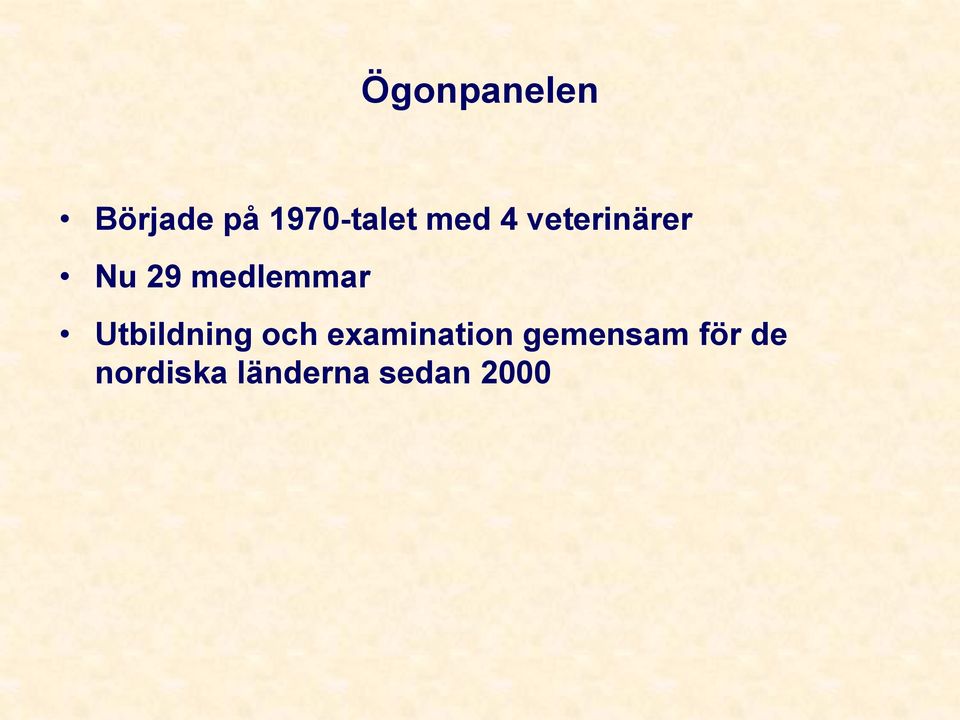 Utbildning och examination