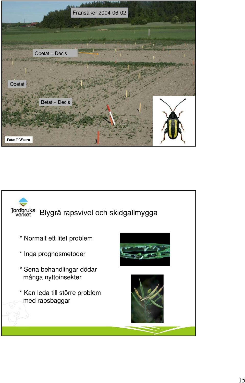 problem * Inga prognosmetoder * Sena behandlingar dödar många