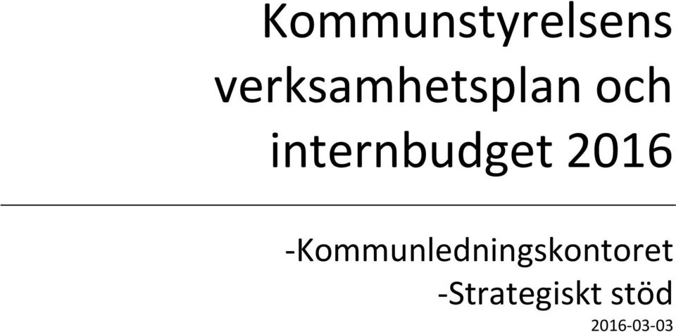 internbudget 2016