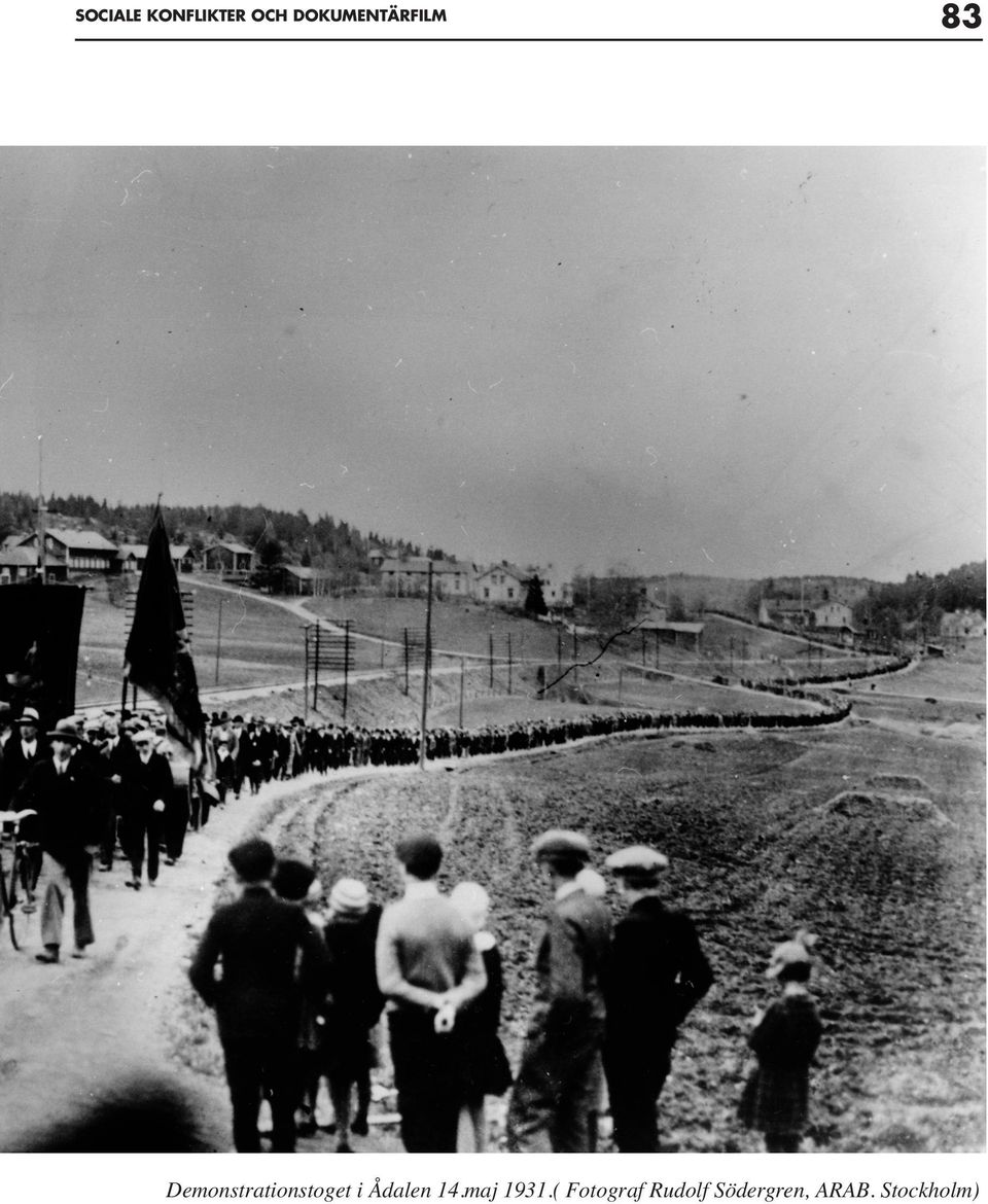 Demonstrationstoget i Ådalen 14.