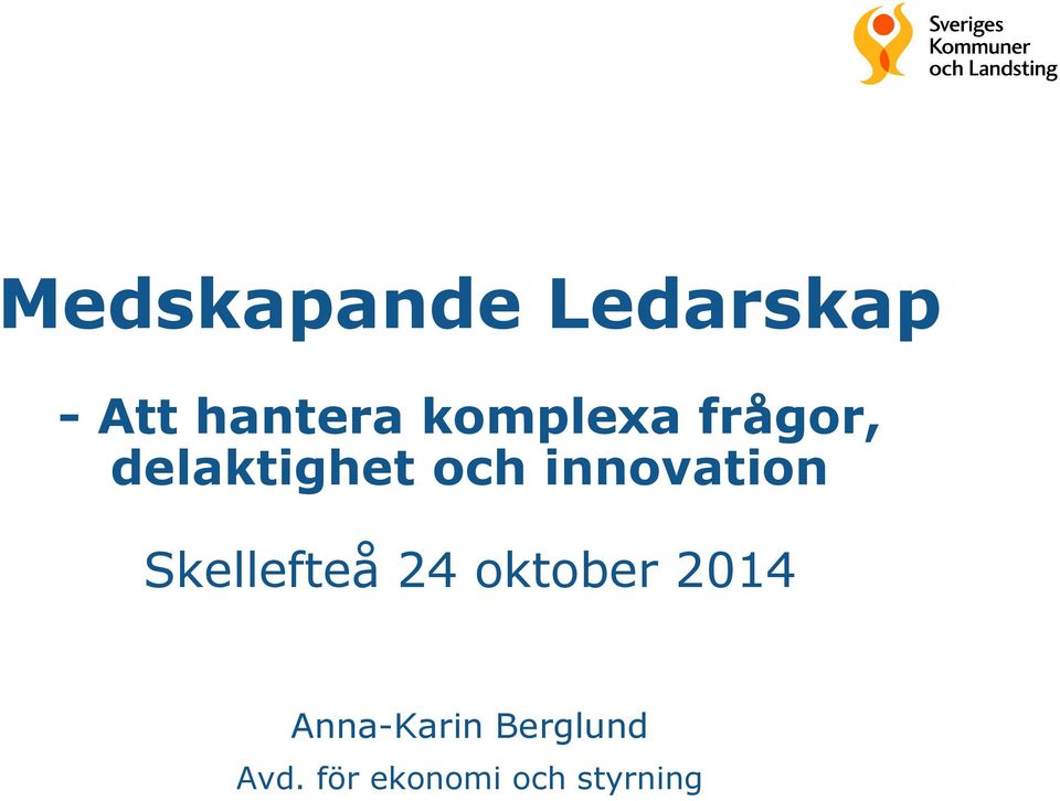 innovation Skellefteå 24 oktober 2014