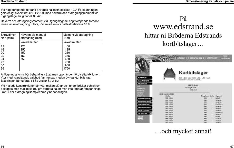 vinkelåtdragning utförs, förzinkad skruv i hållfasthetsklass 10.