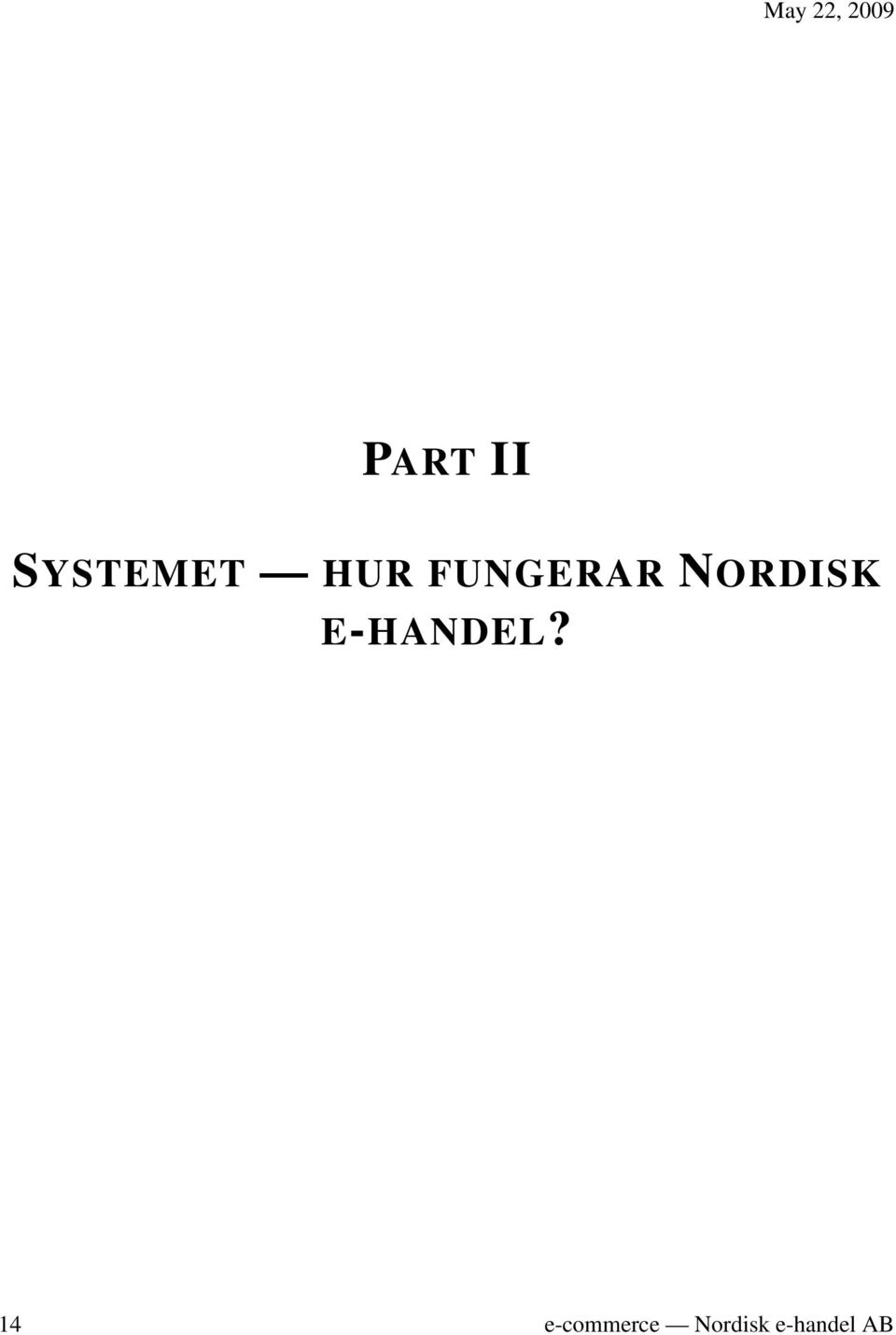 NORDISK E-HANDEL?