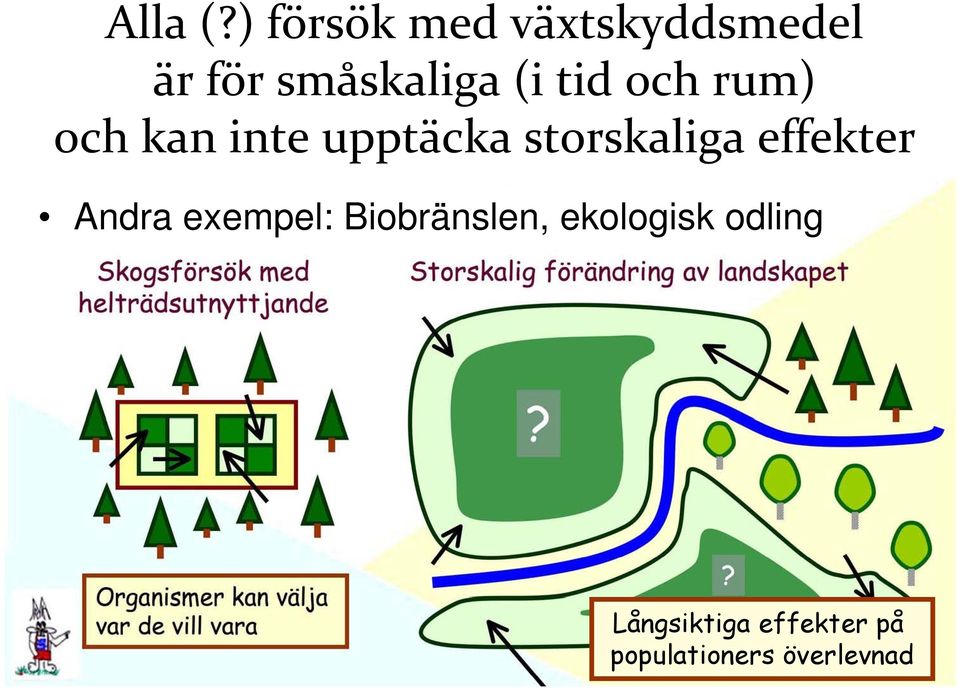 tid och rum) och kan inte upptäcka storskaliga