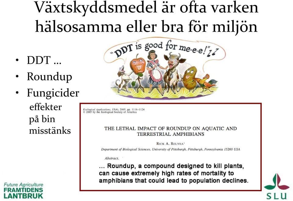 för miljön DDT Roundup