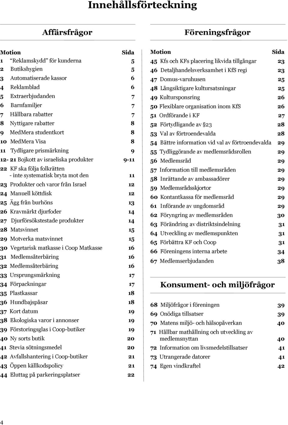 mot den 11 23 Produkter och varor från Israel 12 24 Manuell köttdisk 12 25 Ägg från burhöns 13 26 Kravmärkt djurfoder 14 27 Djurförsökstestade produkter 14 28 Matsvinnet 15 29 Motverka matsvinnet 15