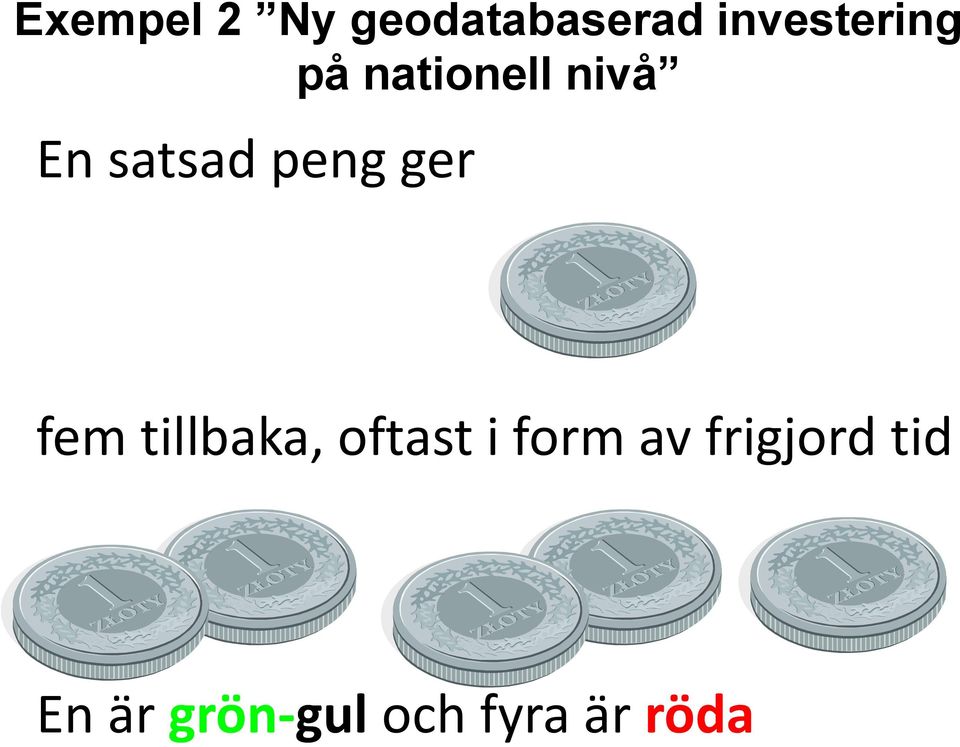 satsad peng ger fem tillbaka, oftast