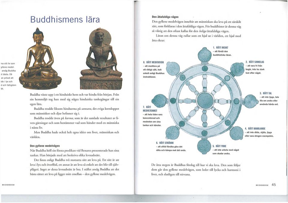 RÄTT INSIKT - att förstå den buddhistiska läran. ma sitt liv som iyllene medelansåg Buddha it bästa. Då an prövat att ide i lyx och d och fattigdom alt.