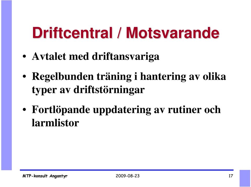 hantering av olika typer av