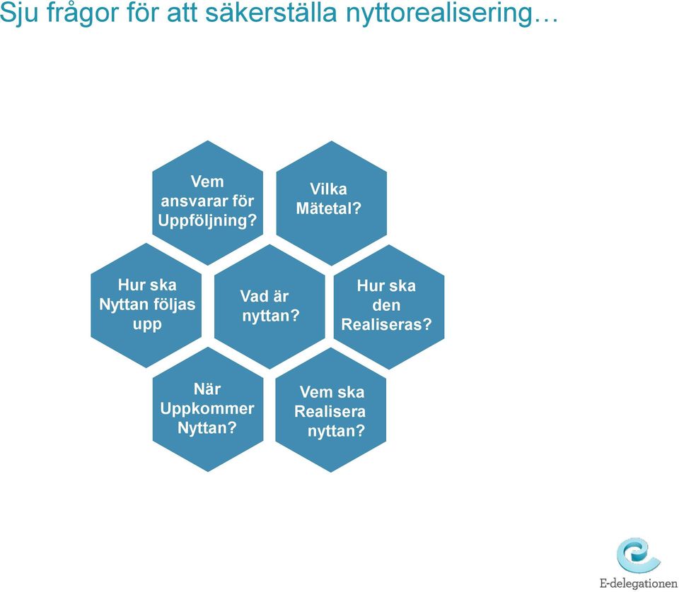 Hur ska Nyttan följas upp Vad är nyttan?